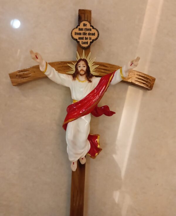 Cross with Raisen Jesus Christ - Image 4