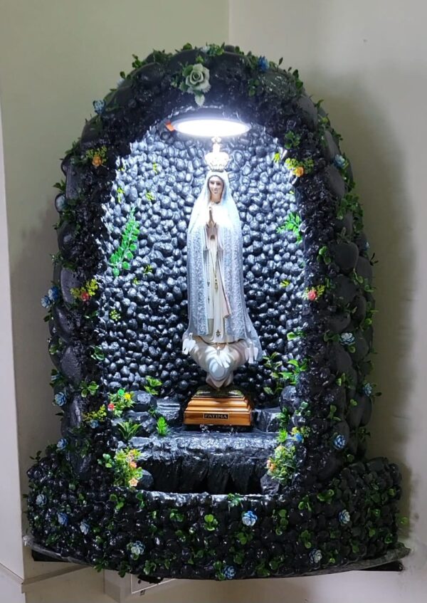 Mother Mary Grotto (Pebbles) with Waterfall. - Image 3