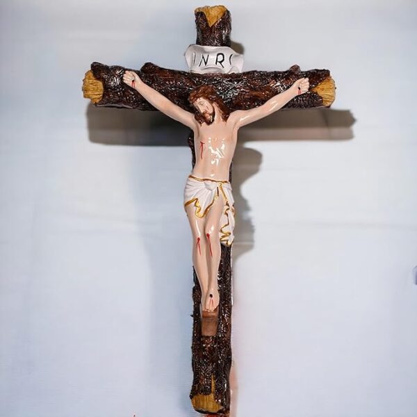 Crucifix/Jesus Christ/Cross Jesus/Crucified Jesus Idol for Home/Living Room/Prayer Room/Gifting (Multi Colour,2.5X6.7X11.5 inches) - Image 5