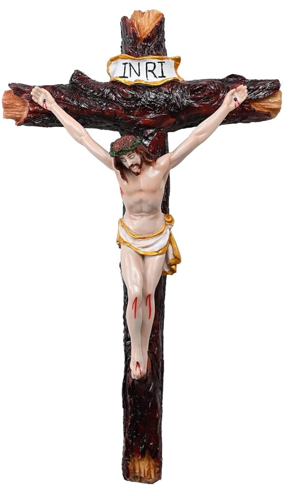 Crucifix/Jesus Christ/Cross Jesus/Crucified Jesus Idol for Home/Living Room/Prayer Room/Gifting (Multi Colour,2.5X6.7X11.5 inches) - Image 3