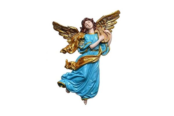 Resin Heavenly Angels, Guardian Angels Wall Hanging Idols Perfect for Home and Altar, Multicolor Set of 2, 10 Inch - Image 4