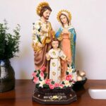 The Holy Family Catholic Idol for Home/Living Room/Prayer Room/Decoration & Gifting (4 x 5.5 x 12 in) A0067
