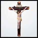 Resin Jesus Christ/Cross Jesus/Jesus Idol for Home/Living Room/Prayer Room/Gifting (Multi Colour,2.5X6.7X11.5 inches)