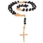 Crystal Rosary/Necklace with Crucifix Pendant