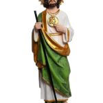 Resin St.Jude The Apostle,Jude of James, Jude Thaddaeus Lebbaeus Catholic Idol Perfect for Home, Altar, Housewarming, Multicolour 12 Inch