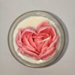 GLASS BOWL WITH HEART CANDLE