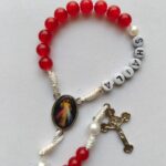 DIVINE MERCY ROSARY KEYCHAIN (CUSTOMISED)